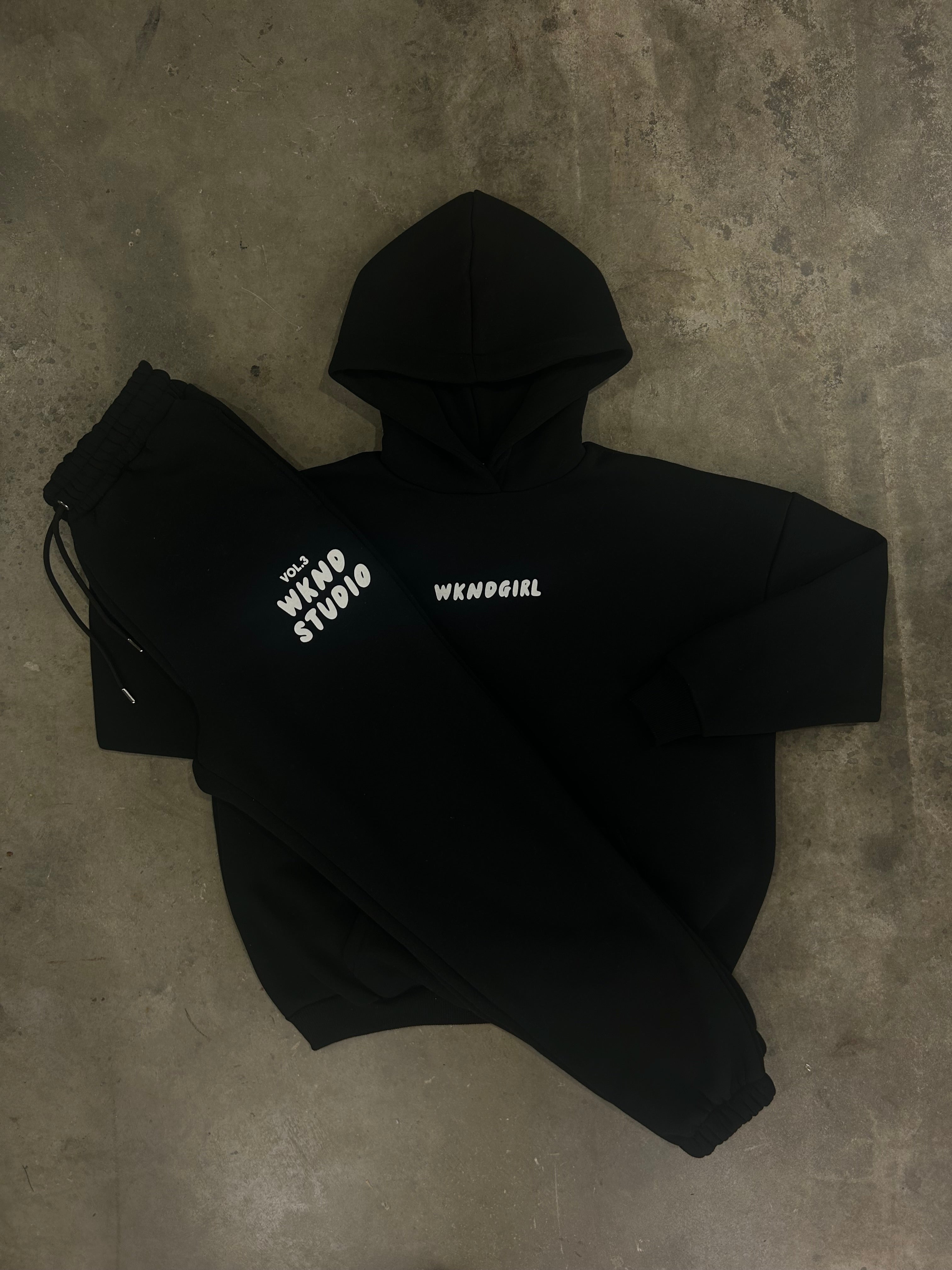 WKND Studio Black Tracksuit - Hoodie / Joggers